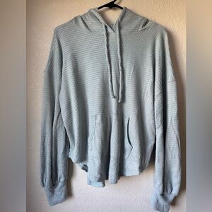 SO Light Blue Knit Hoodie